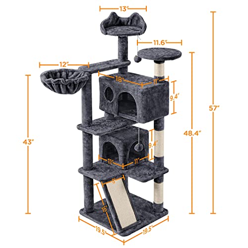 Multi-Level Cat Tree Condo with Scratching Posts