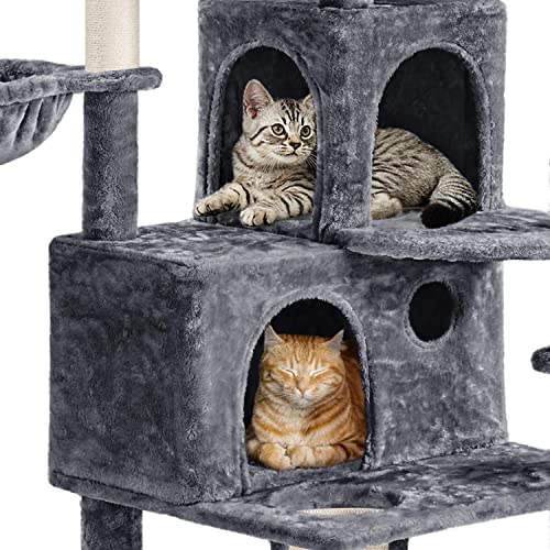 76.5in Cat Tower with Scratching Posts and Condos