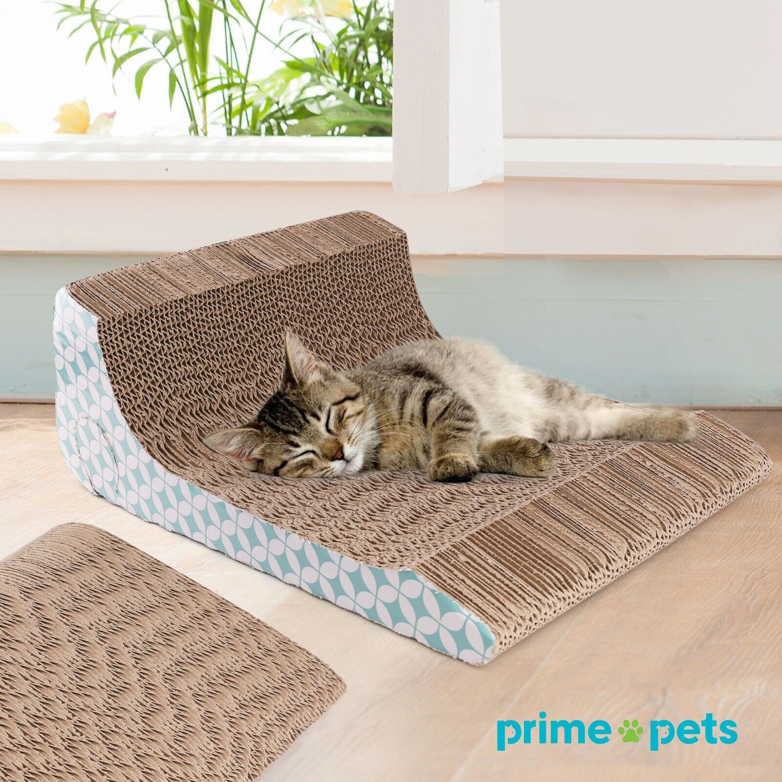 Cat Scratcher Lounger with Catnip