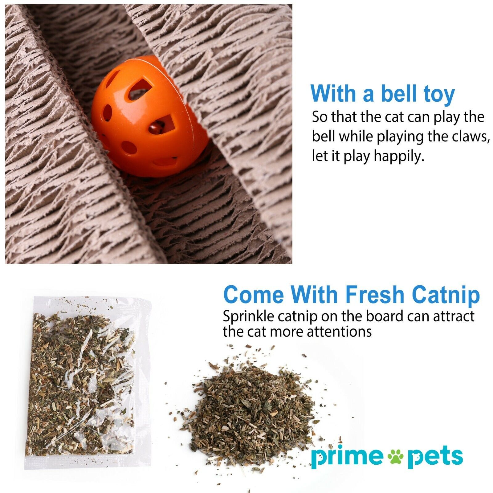 Cat Scratcher Lounger with Catnip