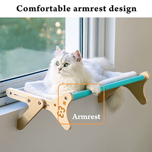 Adjustable Cat Window Bed Hammock - Blue