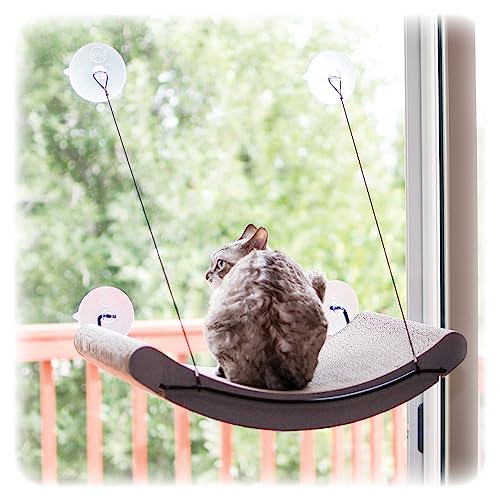 EZ Mount Cat Scratcher Window Sill Bed