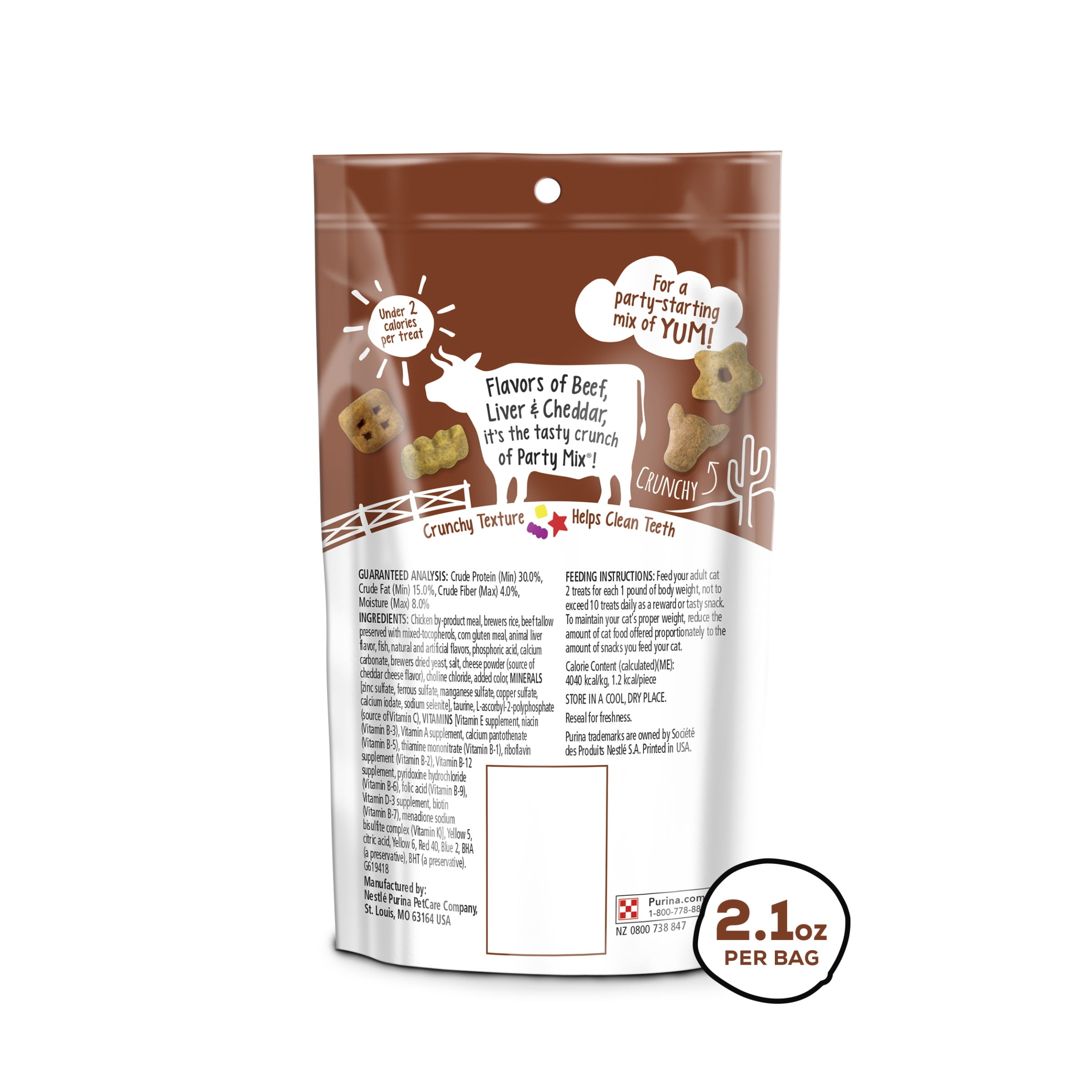 Beef Liver & Cheddar Cat Treats, 2.1 oz