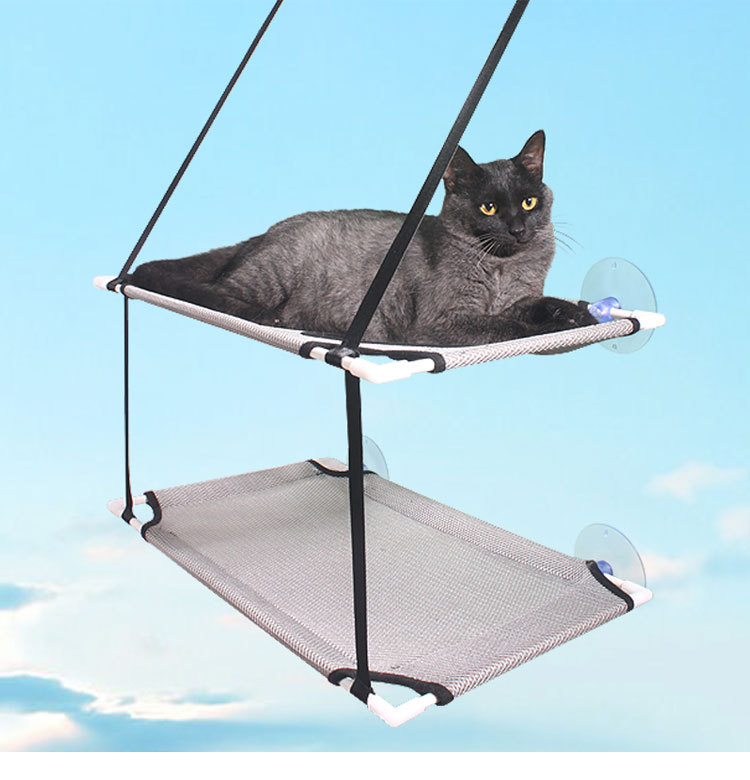 Double Layer Cat Hanging Bed with Mount