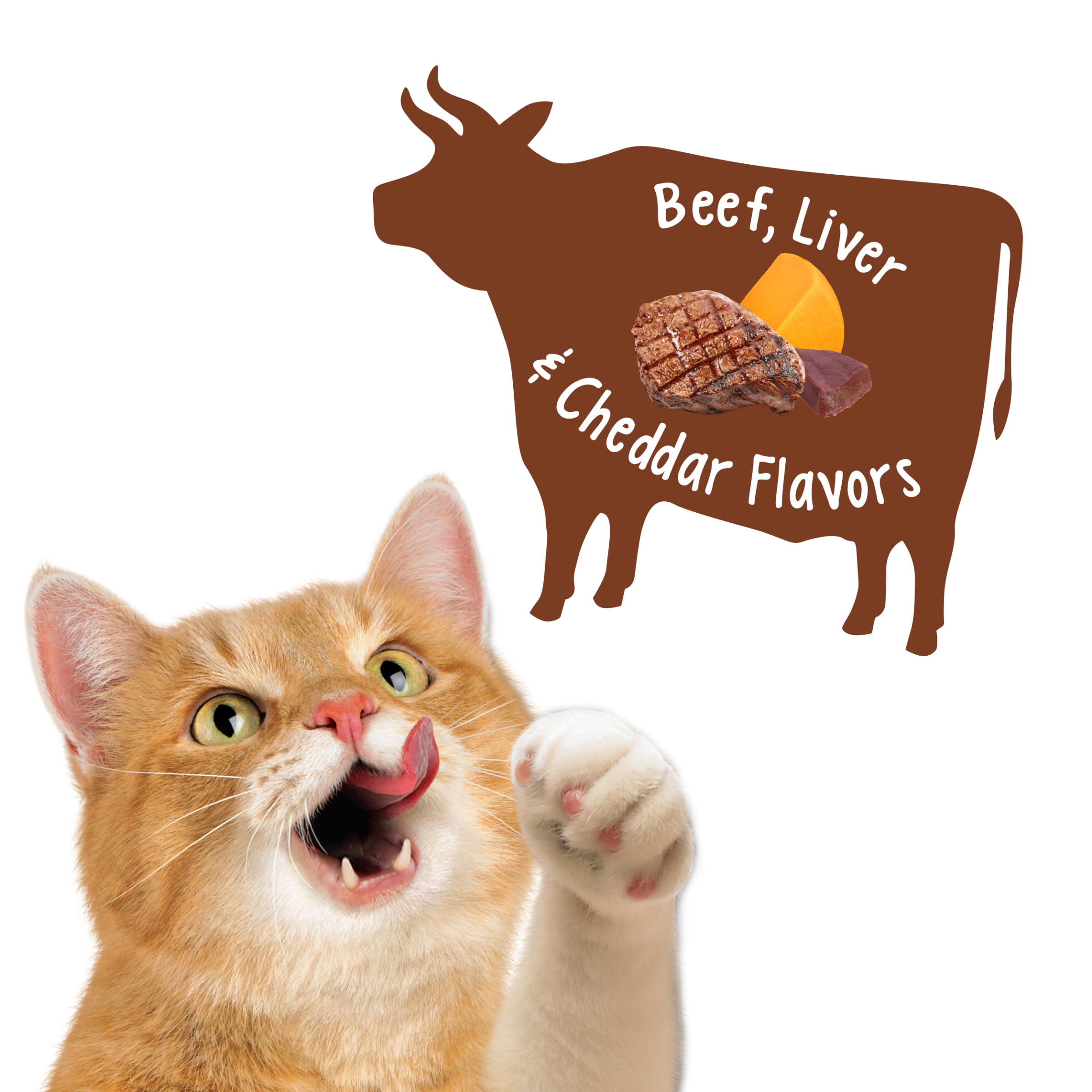Beef Liver & Cheddar Cat Treats, 2.1 oz