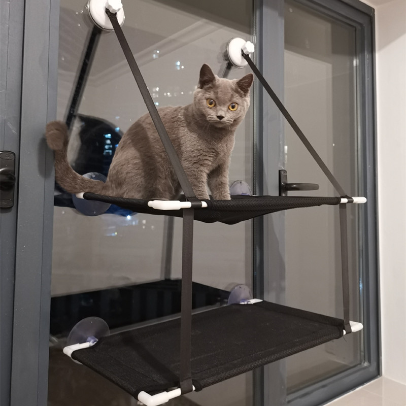 Double Layer Cat Hanging Bed with Mount