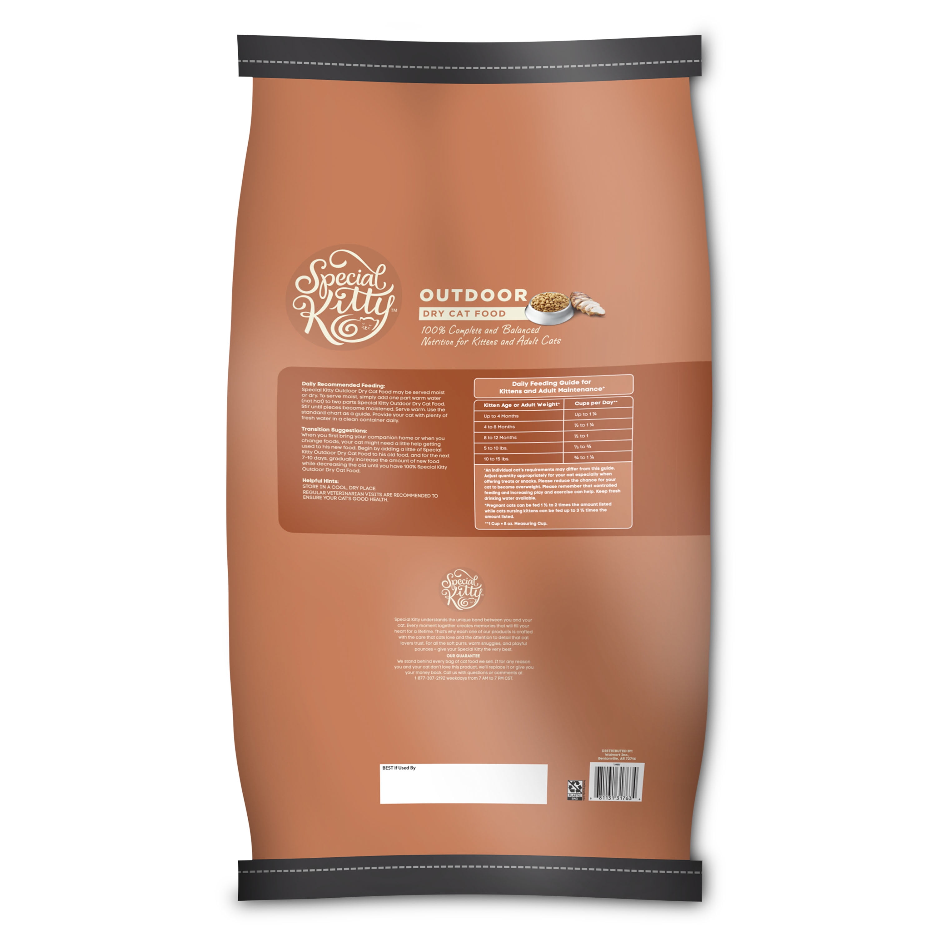 Special Kitty Outdoor Formula Dry Cat Food, 44 lb