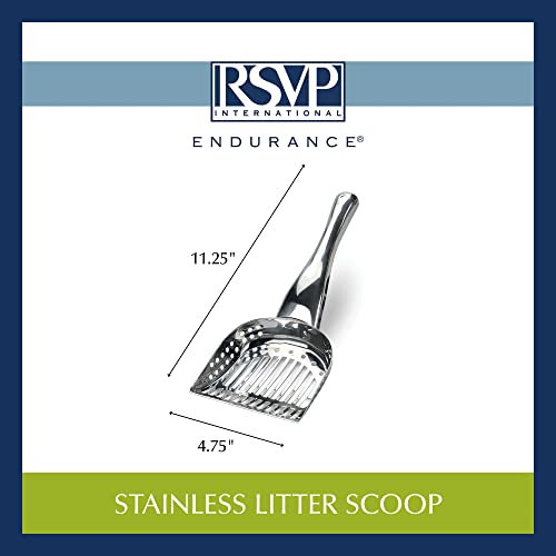 Stainless Steel Cat Litter Scoop: RSVP Endurance