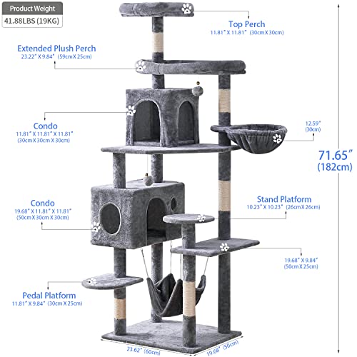 Multi-Level Cat Tower for Large Cats