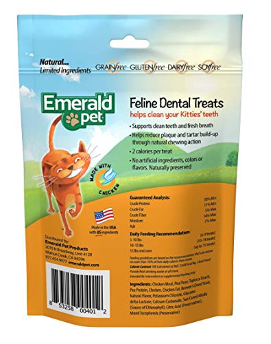 6-Pack USA-Made Grain-Free Chicken Dental Cat Treats