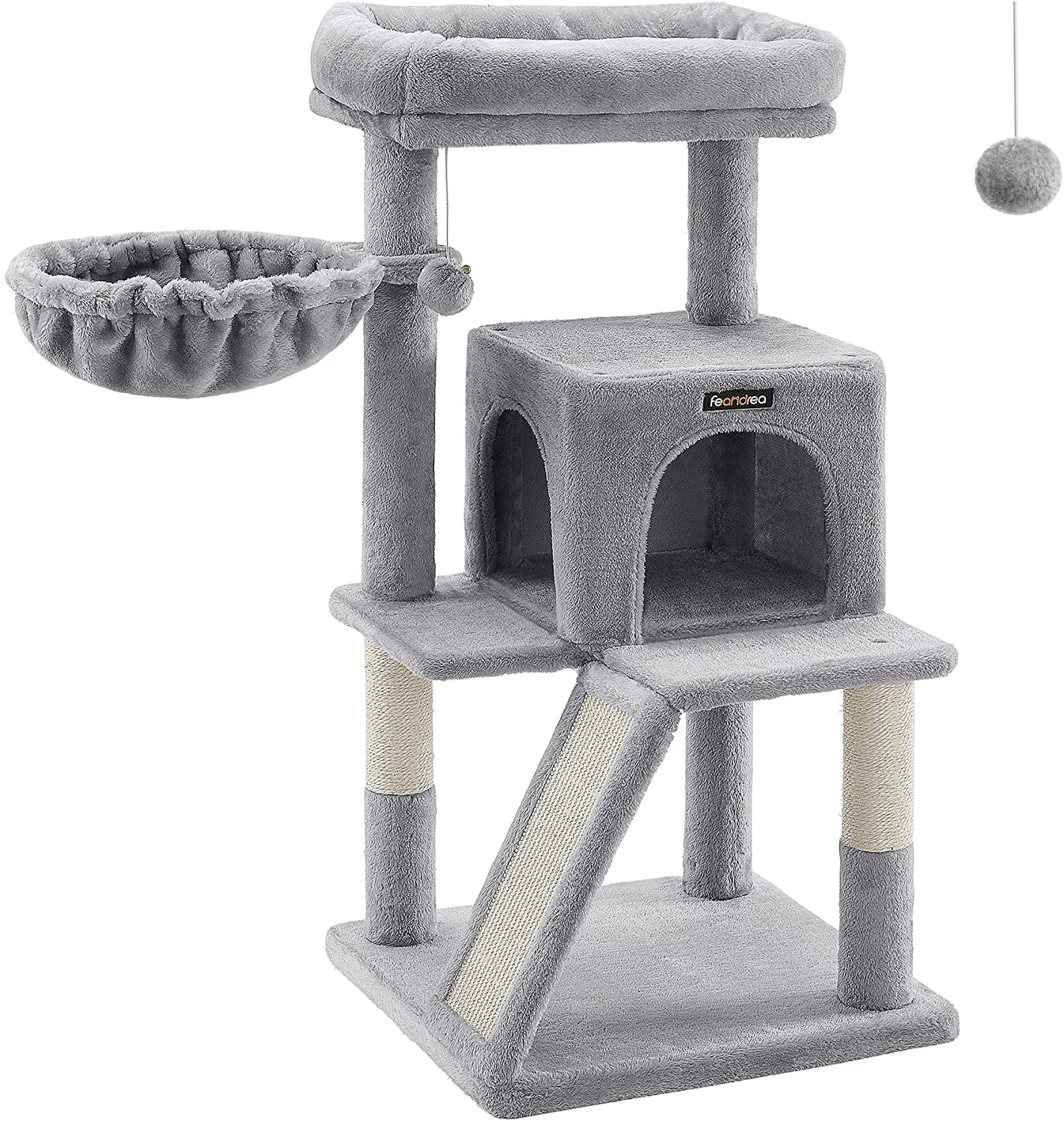 FEANDREA Small Cat Tower with Perch