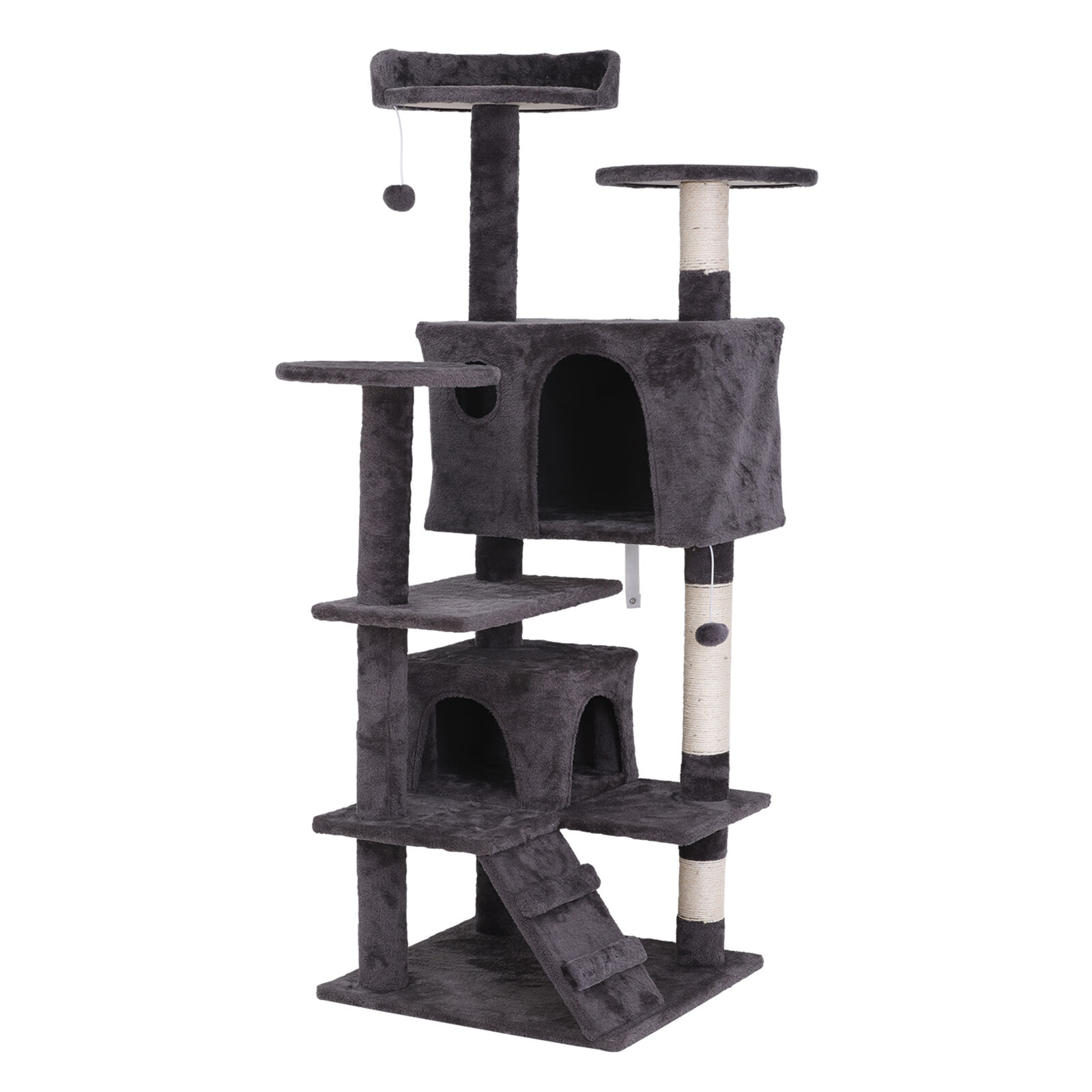 Large Sturdy Cat Tree with Condo & Playhouse