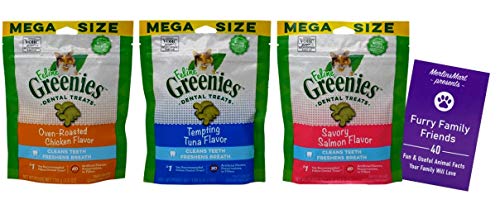 Mega Variety Pack: Feline Greenies Crunchy Treats for Cats