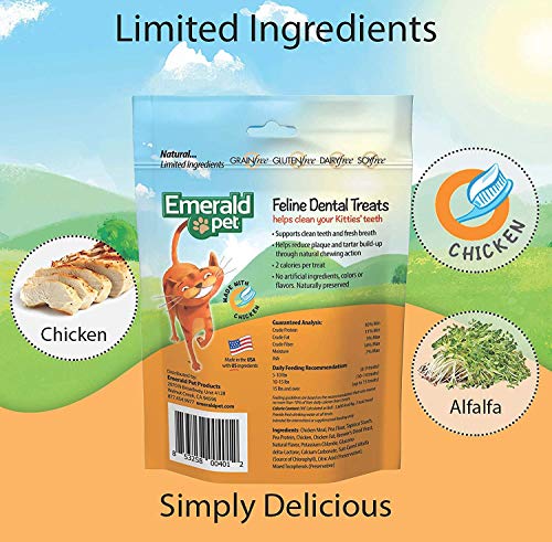 6-Pack USA-Made Grain-Free Chicken Dental Cat Treats