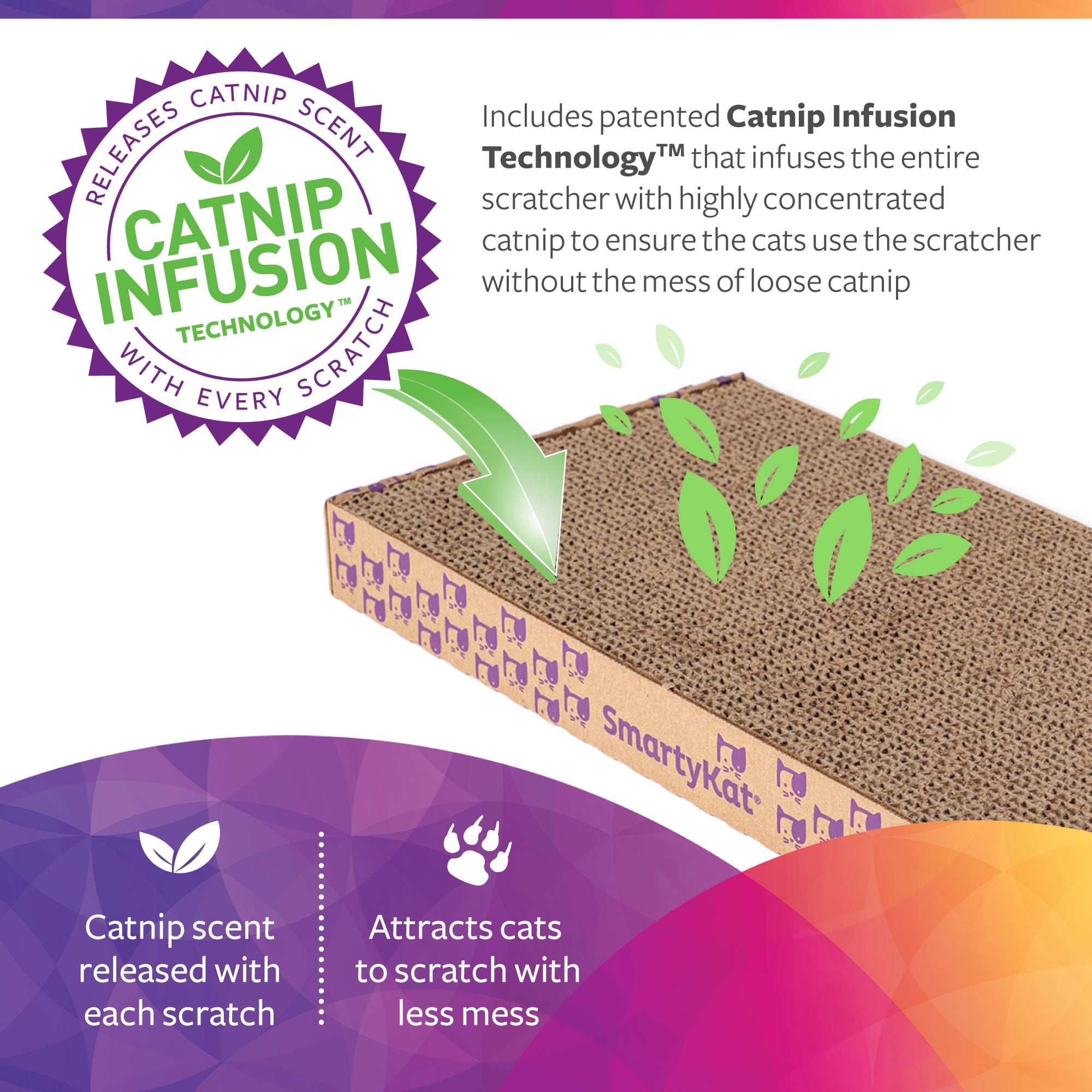 Catnip-Infused SmartyKat Super Scratcher Pad