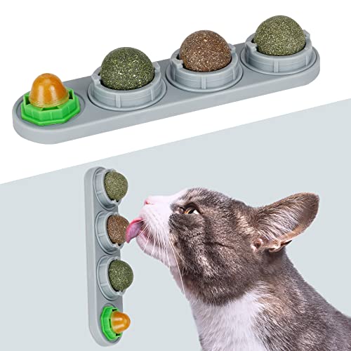 Catnip and Silvervine Wall Toys, 4 Pack
