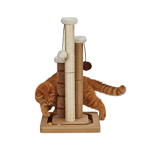 Tall Premium Cat Scratching Post with Toys