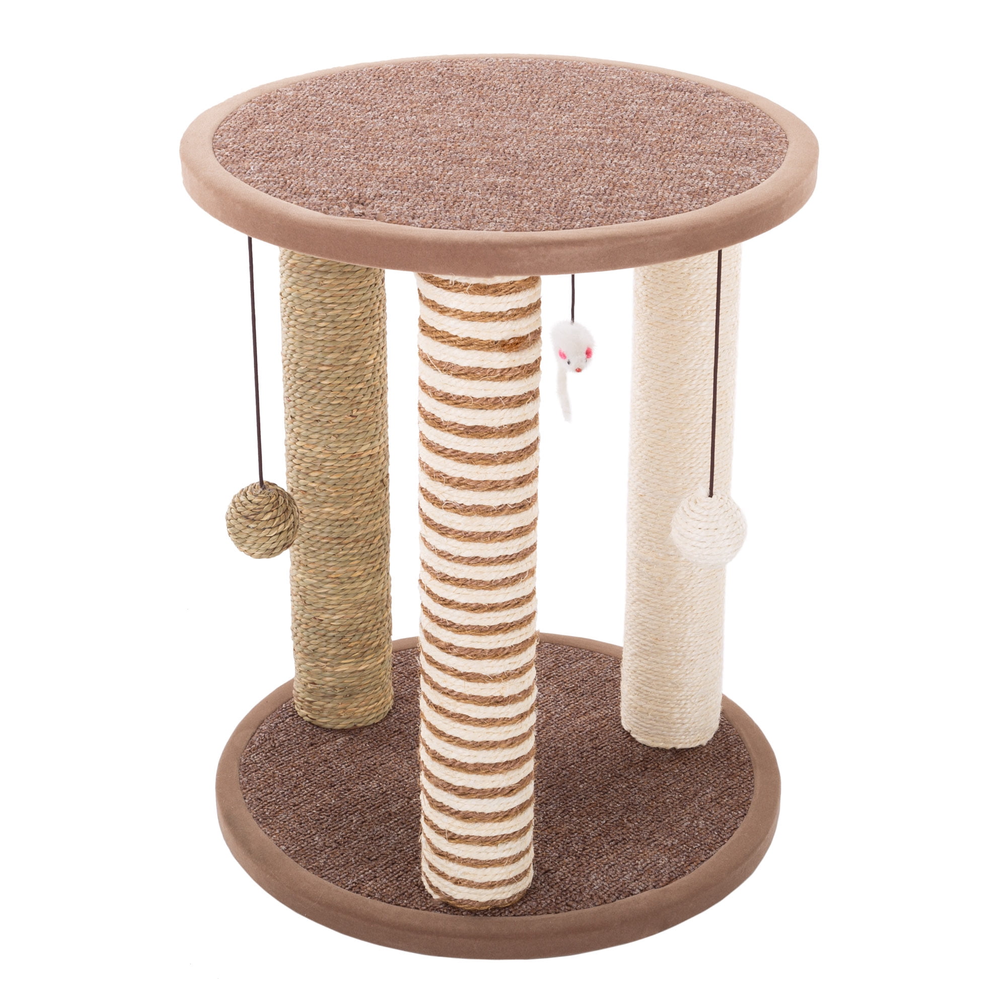 PETMAKER Cat Scratching Tower with Base and Perch