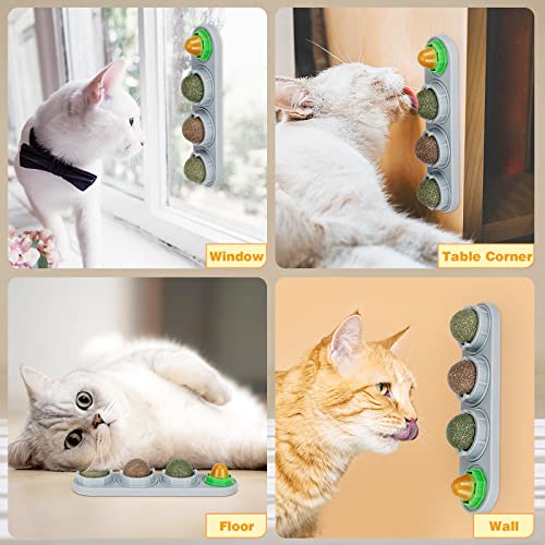 Catnip and Silvervine Wall Toys, 4 Pack