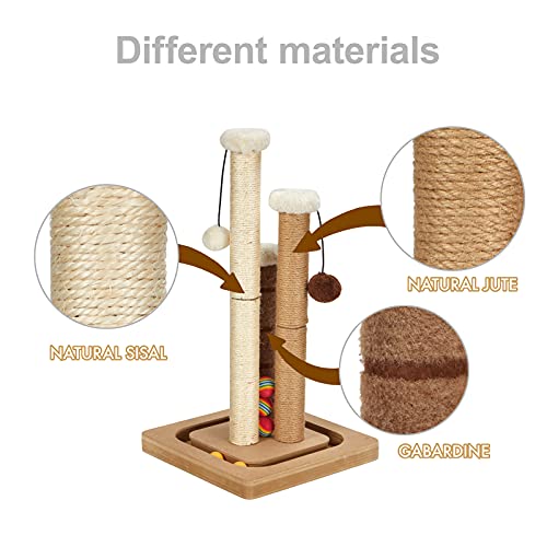 Tall Premium Cat Scratching Post with Toys