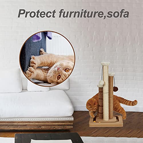 Tall Premium Cat Scratching Post with Toys