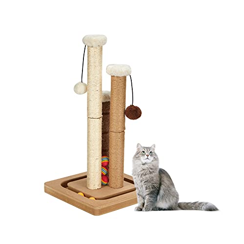 Tall Premium Cat Scratching Post with Toys