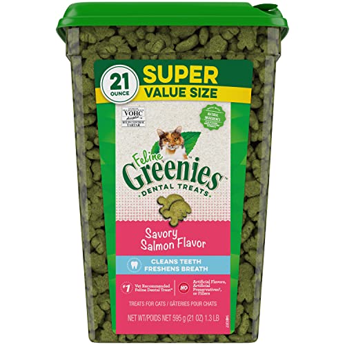 Salmon Flavored Feline Greenies, 21 oz