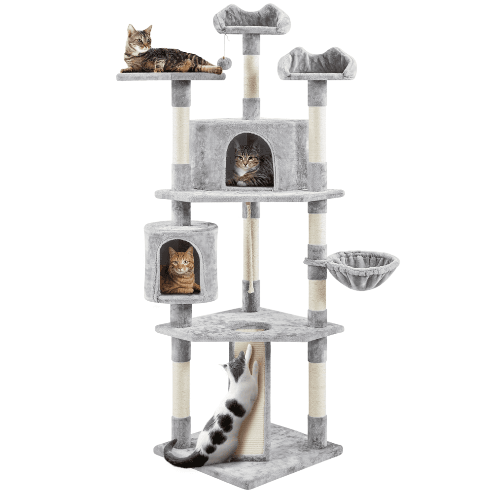 79" Multilevel Cat Tree with Scratching Posts