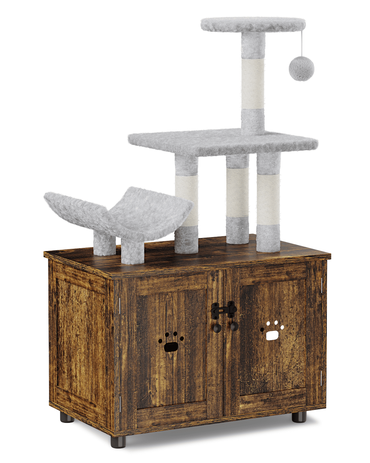 Lulive All-in-one Cat Tree House, Brown