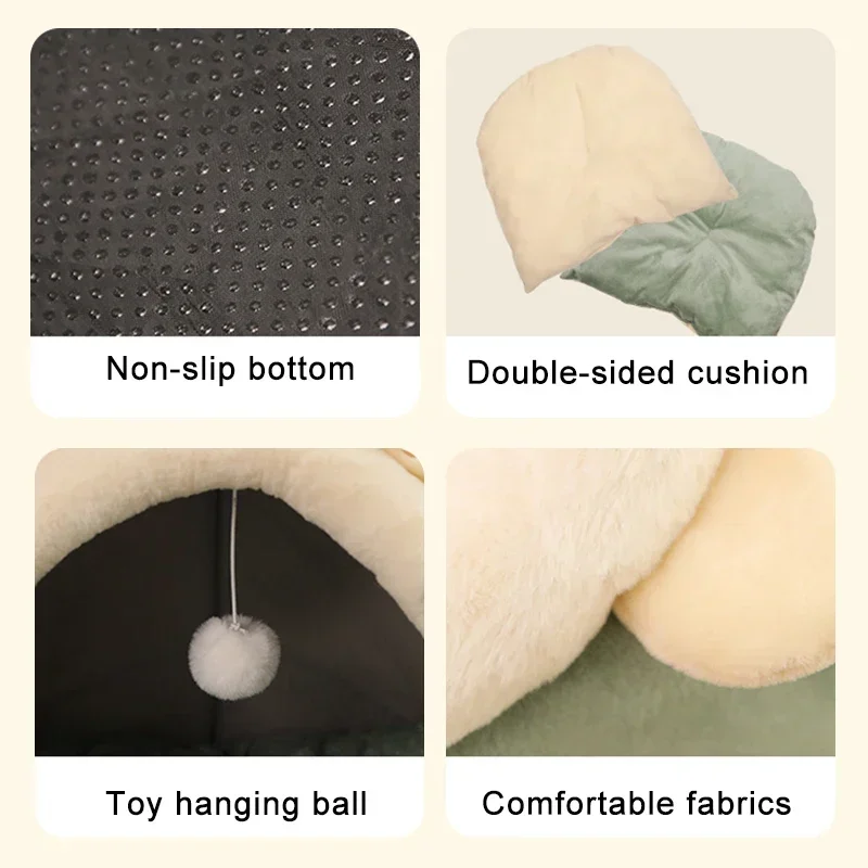 Cozy Cat Bed/Cave - Soft and Washable
