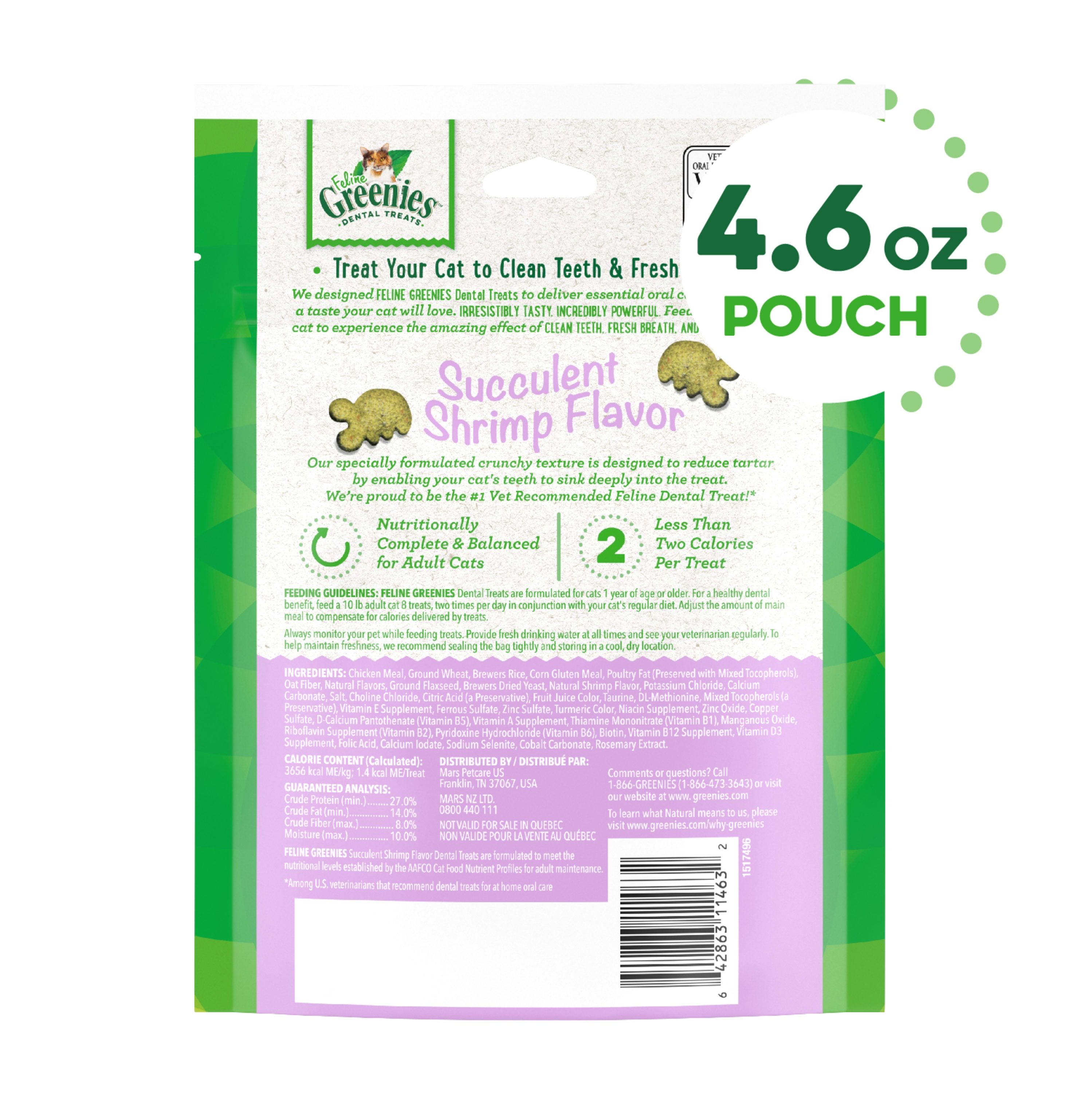 Natural Shrimp Flavored Cat Treats, 4.6oz