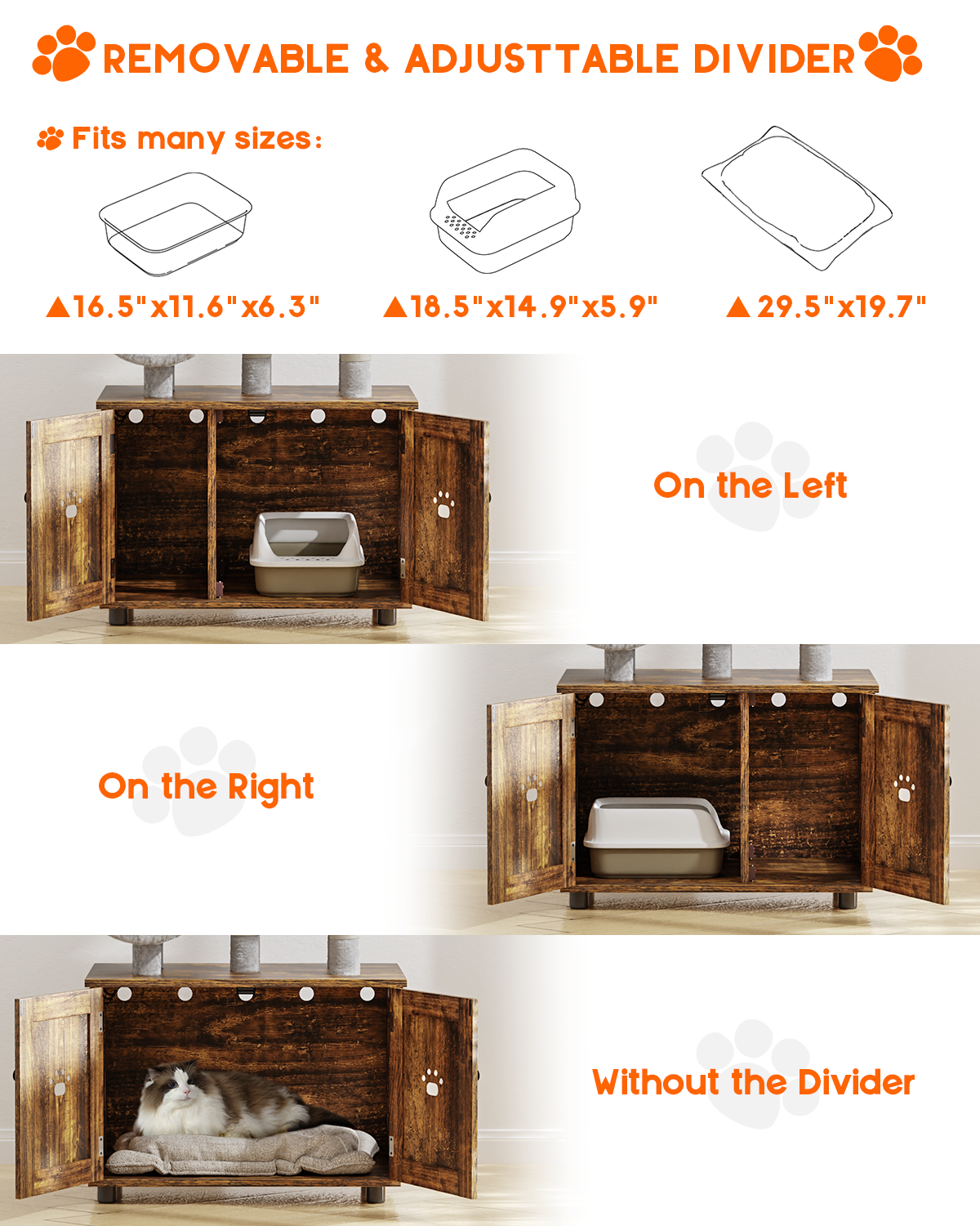 Lulive All-in-one Cat Tree House, Brown