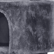 Dark Gray Cat Tree Tower with Condo