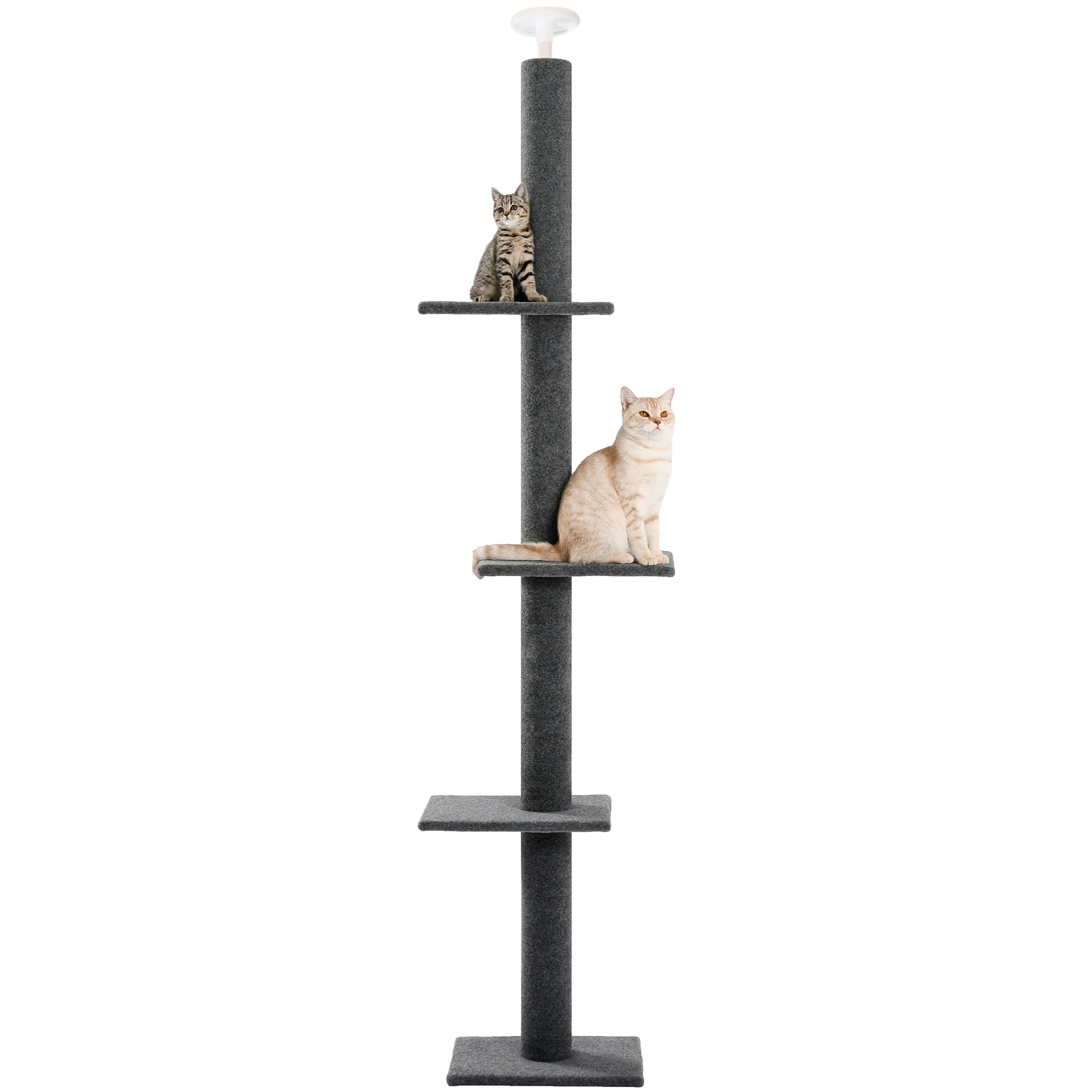 Gray 4-Tier Cat Climbing Tree Tower
