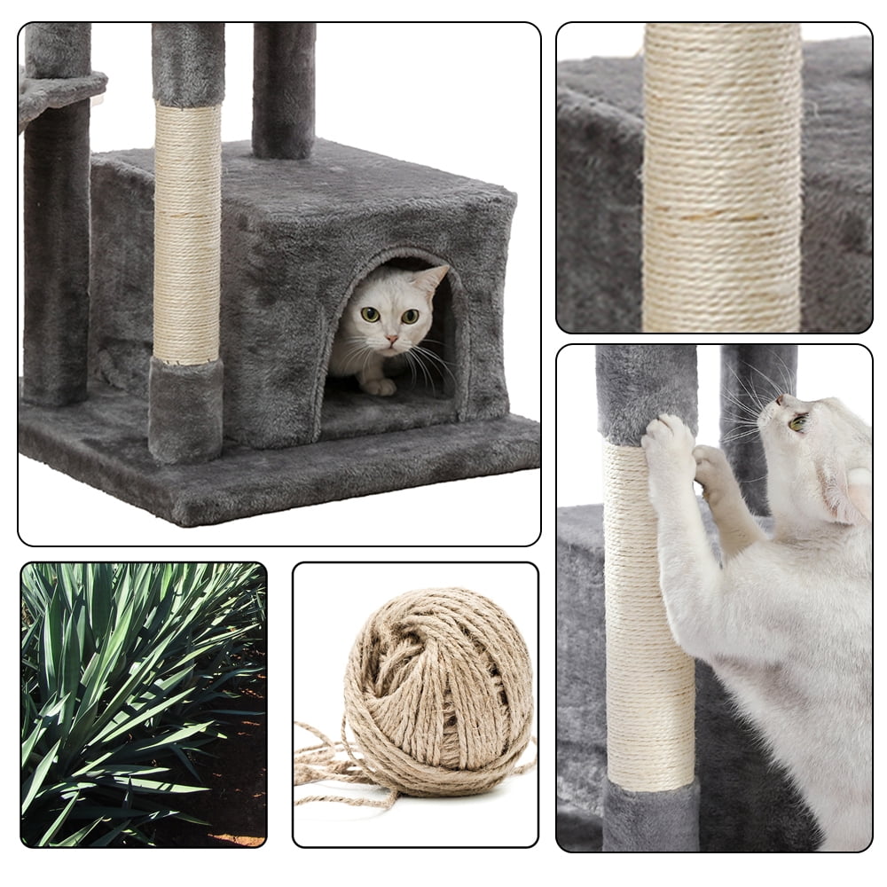 Multi-Level Cat Tree with Scratching Posts & Hammock