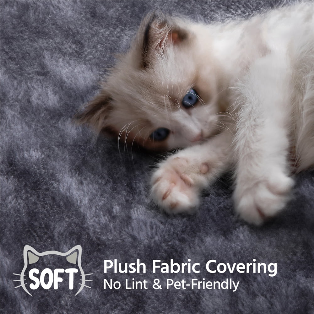 Multilevel Dark Gray Cat Tower with Condo