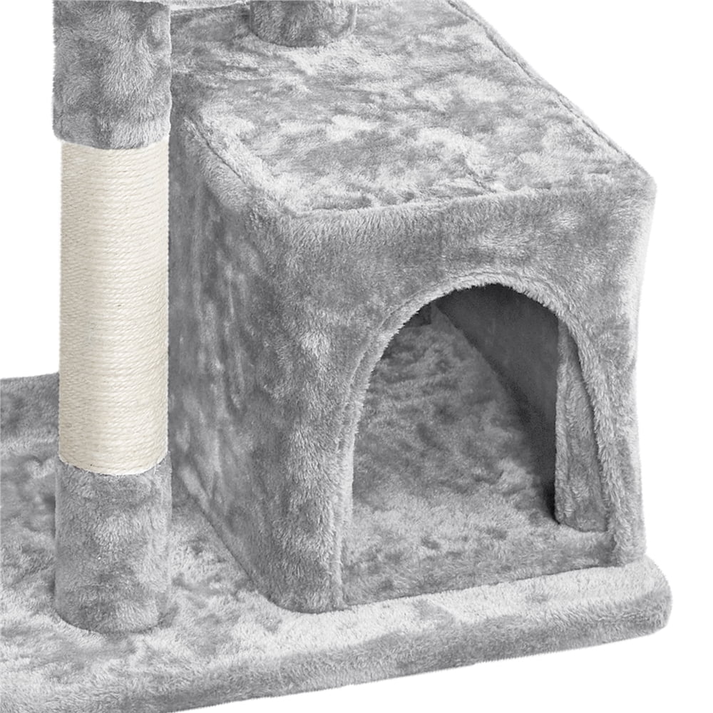 Gray 33" Cat Tree with Condo/Nest/Platform/Basket