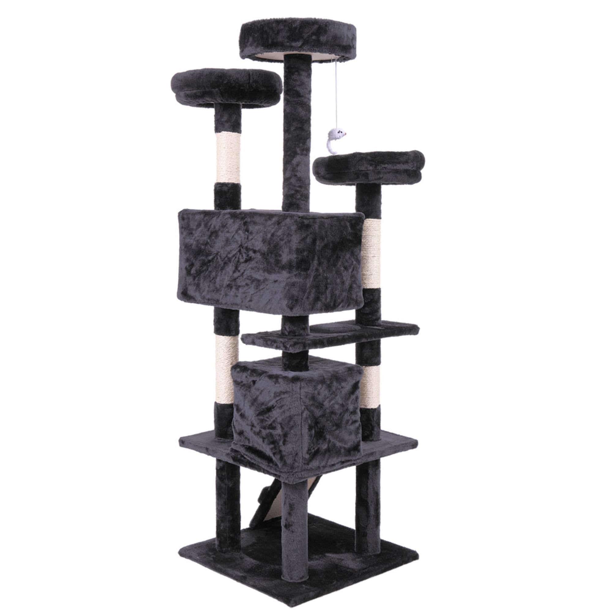 Large multi-level cat tower - Gray color
