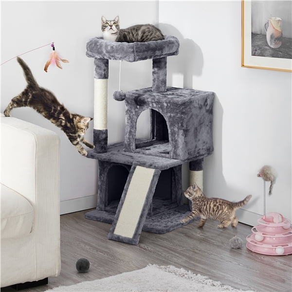 36'' Cat Tree Tower with Double Condos