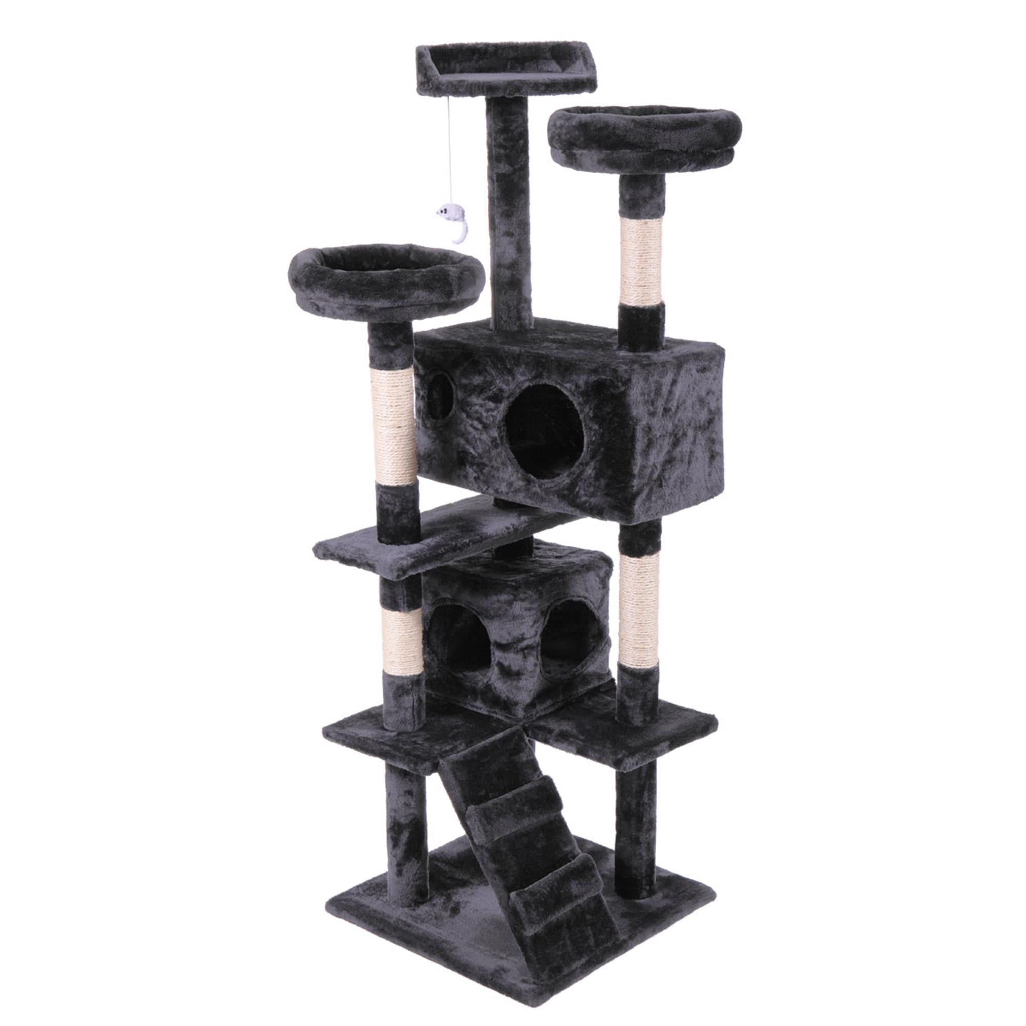Large multi-level cat tower - Gray color
