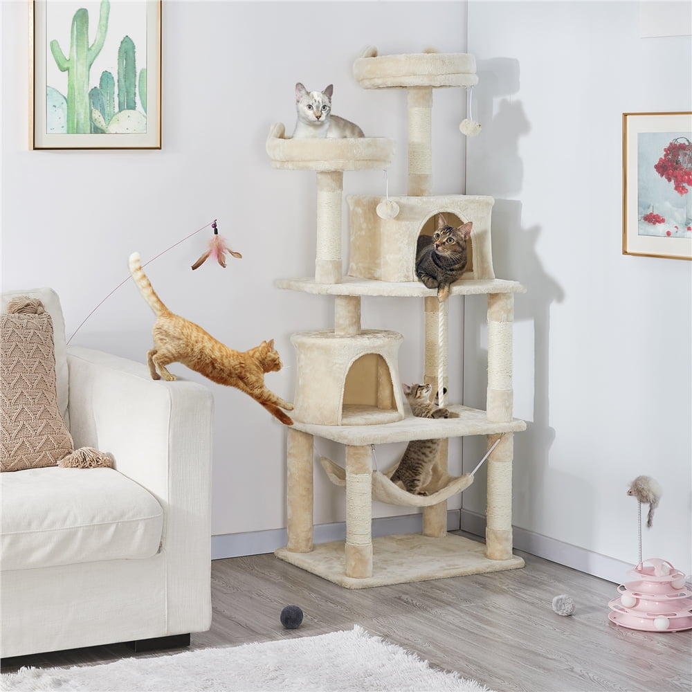 Multi-level Cat Tower with Condos & Perches