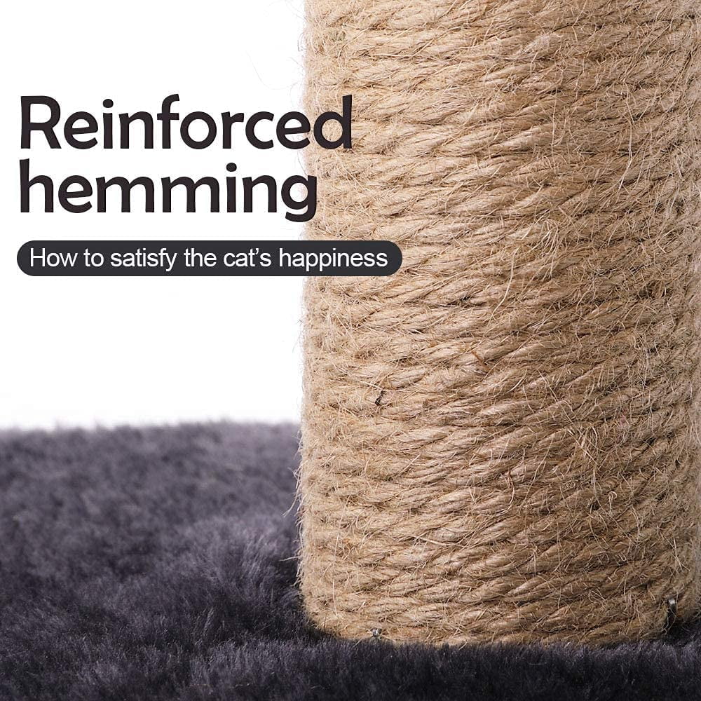 Gray 3 Tier Cat Tree with Sisal Toys