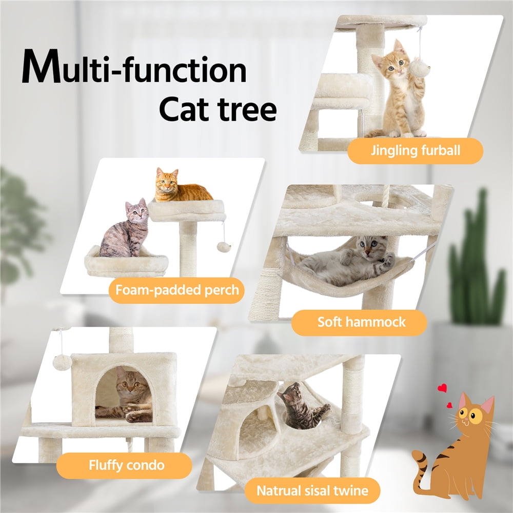 Multi-level Cat Tower with Condos & Perches