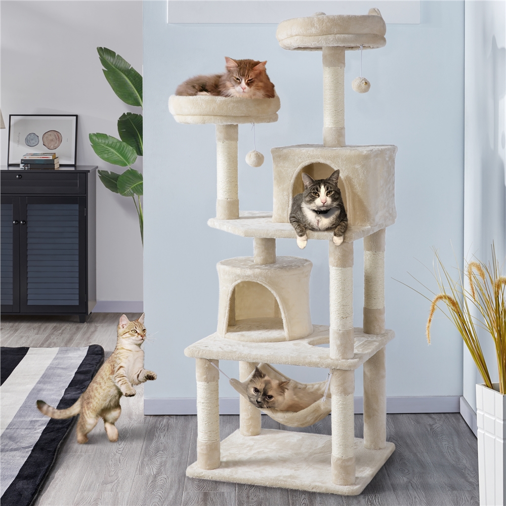 Multi-level Cat Tower with Condos & Perches