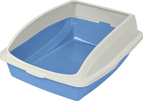 Blue Van Ness High-Sided Cat Litter Box