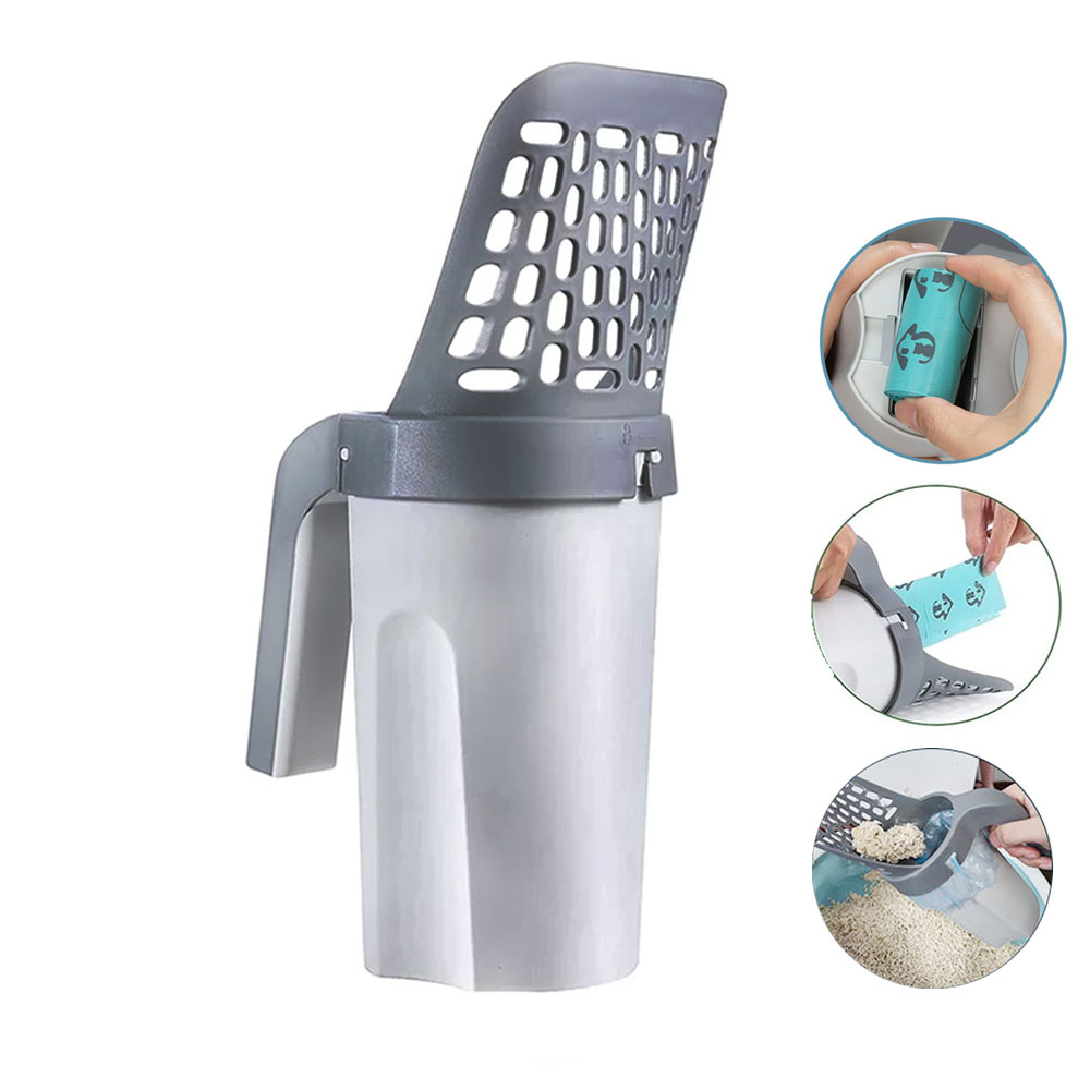 Self-Cleaning Cat Litter Scoop with Filter