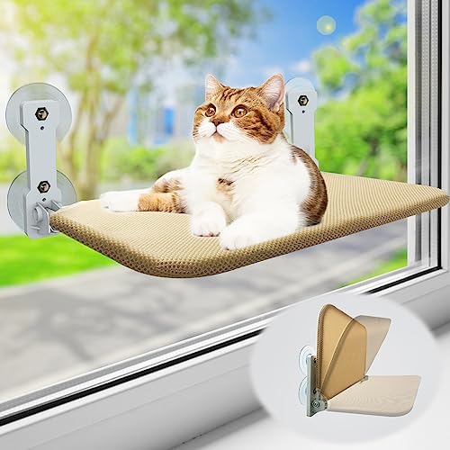 Foldable Cat Window Perch with Suction Cups