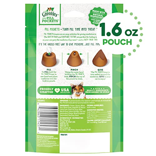 Greenies Catnip Flavored Pill Pockets, 1.6 oz