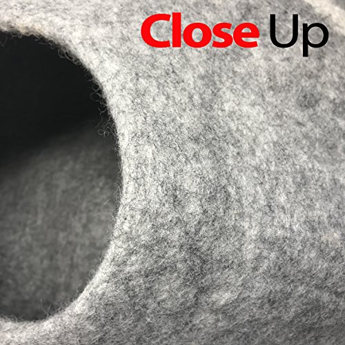 Eco-Friendly Cat Cave Bed in Light Gray