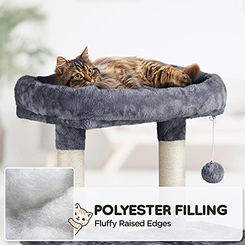 63" Multipurpose Cat Furniture with Sisal Scratching Post